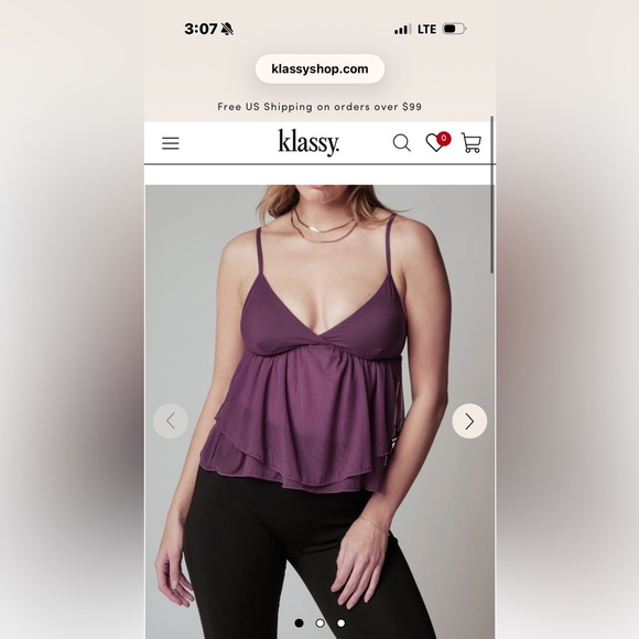 Klassy Network Tops - Women’s baby doll top